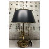 Fredrick Cooper brass French horn 3 way lamp 29in