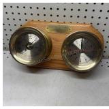 Brass Ships Wheater Station H.Y.E. Clock