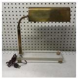 Brass Bankers Desk Lamp Acrylic Base