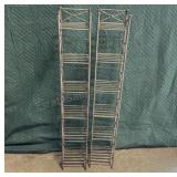 37.5 Inch Tall Accent Metal Shelves