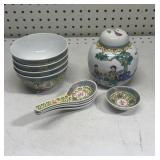 Vintage Chinese porcelain rice bowls