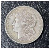1921 p Morgan Dollar