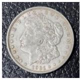1921 p Morgan Dollar