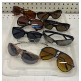 Various ladies glasses and sunglasses