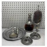 Decanter & Pewter Tableware