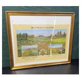Framed PGA Championship Poster Signed frame is
