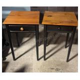Matching Side Tables 18x18x27 inches tall
