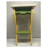 Small painted side table 9x13x23