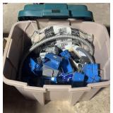 Tote of Elec Wire, Boxes & Outlet Covers