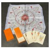 Hermï¿½s "Les Clï¿½s" double-face silk scarf &