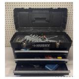 Huskey Toolbox W/ Assortment of Tools