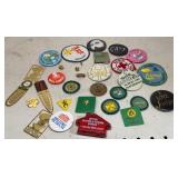 Group of Pins, patches & More