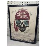 Autographed simple Man Cruise Poster 19x25