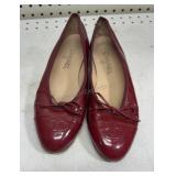 Womenï¿½s Chanel Red Flats size 8
