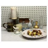 Assorted home decor and candles