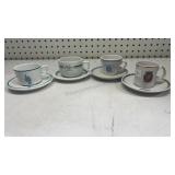 Collection of espresso mugs