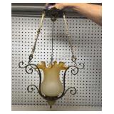 Antique Brass Hanging Light Fixture