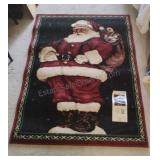 Santa Area Rug w/Tags
