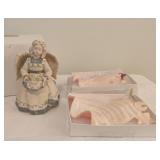 Sarah's Angels Angel Figurine &  Angel Shell