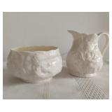 Glazed Mini Pitcher and Bowl