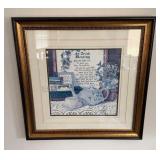 Irish Blessing Framed Print Signed 23x23