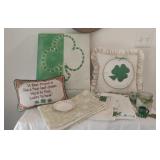 Assorted St Patty's Day Decor & Linens