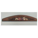 Hand Scrolled Wooden Wall Decor