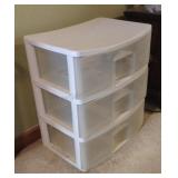 Plastic 3 Drawer Storage Containers