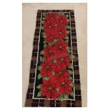 Hand Hooked Holiday Rug Runner 21x54