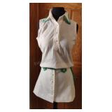 Vintage Ladies Tennis Outfit - tags on skirt