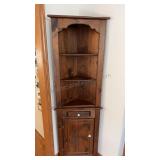 Wood Corner Hutch 23x12x72 inches tall overall 2