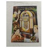 Wurlitzer Tin Sign 16x11