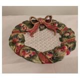 Fitz and Floyd Wreath Plate