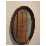 Oval Framed Wall Mirror 21x16