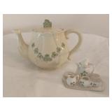 Possible Dreams Tea Pot & Lefton Mini Tea Set