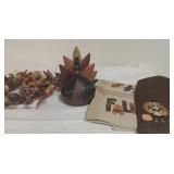 Berndatte Fleming Turkey Figurine, Fall Hand Towel