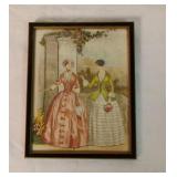 Vintage Framed Hand Embroidery Art 9x7