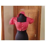 Vintage Country Set Crop Shirt w/Hair Wrap