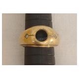 14kt Band Ring with Missing Stone Size 6