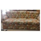 Vintage Botanical Print Sofa 30x80x26