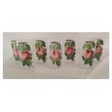 Frosted Painted Glasses Set of 6