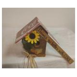 Homemade Birdhouse with Coca Cola Lic Plate Roof