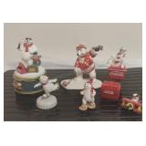 Coca Cola Polar Bear Figurines, Music Box *