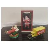 Hallmark Coca Cola Santa Ornament and More