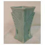 McCoy Feathered Fan Pottery Vase
