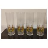 Hula Dancer Tom Collins Glasses- Set of 4