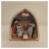 Handmade Pottery Mini Nativity Scene