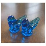 Signed Pair of Bluebirds of Happiness