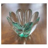 Signed Orrefors Mayflower Art Glass Bowl