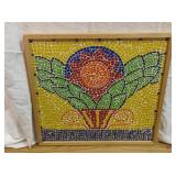 Local Artist Framed Mosaic Art 21x22.5